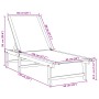 Tumbonas 2 unidades madera maciza de acacia y textileno crema von , Liegen - Ref: Foro24-3279248, Preis: 314,02 €, Rabatt: %