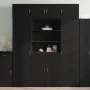 Aparador alto madera de ingeniería negro 80x42,5x185 cm by , Sideboards - Ref: Foro24-3281379, Price: 208,28 €, Discount: %