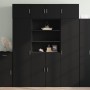 Hoher schwarzer Schrank aus Holzwerkstoff 80x42,5x185 cm. von , Sideboards - Ref: Foro24-3281379, Preis: 212,14 €, Rabatt: %