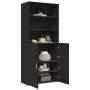 Aparador alto madera de ingeniería negro 80x42,5x185 cm by , Sideboards - Ref: Foro24-3281379, Price: 208,28 €, Discount: %