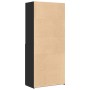 Hoher schwarzer Schrank aus Holzwerkstoff 80x42,5x185 cm. von , Sideboards - Ref: Foro24-3281379, Preis: 212,14 €, Rabatt: %