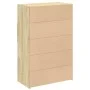 Aparador de madera de ingeniería roble Sonoma 80x42,5x124 cm by , Sideboards - Ref: Foro24-3281387, Price: 129,71 €, Discount: %