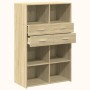 Aparador de madera de ingeniería roble Sonoma 80x42,5x124 cm de , Aparadores - Ref: Foro24-3281387, Precio: 131,43 €, Descuen...