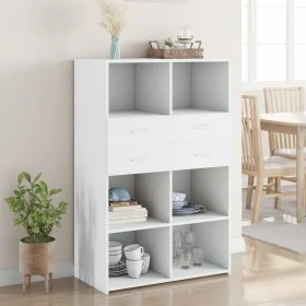 Weißer Schrank aus Holzwerkstoff 80x42,5x124 cm von , Sideboards - Ref: Foro24-3281385, Preis: 123,12 €, Rabatt: %