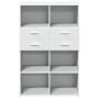 Aparador de madera de ingeniería blanco 80x42,5x124 cm by , Sideboards - Ref: Foro24-3281385, Price: 124,62 €, Discount: %