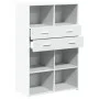 Aparador de madera de ingeniería blanco 80x42,5x124 cm de , Aparadores - Ref: Foro24-3281385, Precio: 123,09 €, Descuento: %