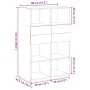 Aparador de madera de ingeniería blanco 80x42,5x124 cm de , Aparadores - Ref: Foro24-3281385, Precio: 123,09 €, Descuento: %
