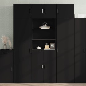 Aparador alto madera de ingeniería negro 70x42,5x185 cm de , Aparadores - Ref: Foro24-3281372, Precio: 178,98 €, Descuento: %