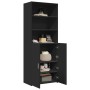 Aparador alto madera de ingeniería negro 70x42,5x185 cm de , Aparadores - Ref: Foro24-3281372, Precio: 179,06 €