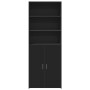 Aparador alto madera de ingeniería negro 70x42,5x185 cm by , Sideboards - Ref: Foro24-3281372, Price: 178,98 €, Discount: %