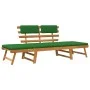 Garden bench with cushions 2 in 1 190 cm solid acacia wood by vidaXL, garden benches - Ref: Foro24-312121, Price: 244,18 €, D...