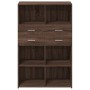 Aparador de madera de ingeniería marrón roble 80x42,5x124 cm by , Sideboards - Ref: Foro24-3281391, Price: 130,43 €, Discount: %