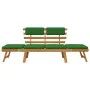 Garden bench with cushions 2 in 1 190 cm solid acacia wood by vidaXL, garden benches - Ref: Foro24-312121, Price: 244,18 €, D...