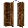 Aparador de madera de ingeniería roble ahumado 40x42,5x185 cm de , Aparadores - Ref: Foro24-3281403, Precio: 134,70 €, Descue...