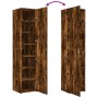 Aparador de madera de ingeniería roble ahumado 40x42,5x185 cm de , Aparadores - Ref: Foro24-3281403, Precio: 137,37 €, Descue...