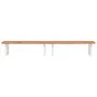 Estante de lavabo de pared de acero y madera maciza de haya de , Tocadores de baño - Ref: Foro24-3302456, Precio: 193,56 €, D...