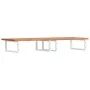 Estante de lavabo de pared de acero y madera maciza de haya de , Tocadores de baño - Ref: Foro24-3302456, Precio: 193,56 €, D...
