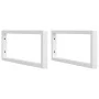 Estante de lavabo de pared de acero y madera maciza de haya de , Tocadores de baño - Ref: Foro24-3302456, Precio: 193,56 €, D...