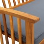 Garden bench with cushions 119 cm solid acacia wood by vidaXL, garden benches - Ref: Foro24-312133, Price: 136,61 €, Discount: %