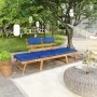 Banco de jardín con cojines 2 en 1 190 cm madera maciza acacia von vidaXL, Gartenbänke - Ref: Foro24-312120, Preis: 217,27 €,...