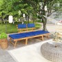 Banco de jardín con cojines 2 en 1 190 cm madera maciza acacia de vidaXL, Bancos de jardín - Ref: Foro24-312120, Precio: 221,...