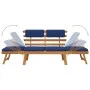 Banco de jardín con cojines 2 en 1 190 cm madera maciza acacia von vidaXL, Gartenbänke - Ref: Foro24-312120, Preis: 217,27 €,...
