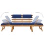 Banco de jardín con cojines 2 en 1 190 cm madera maciza acacia de vidaXL, Bancos de jardín - Ref: Foro24-312120, Precio: 221,...