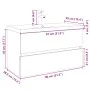 Set de mueble de baño 2 piezas cerámica y madera de ingeniería de , Tocadores de baño - Ref: Foro24-3307663, Precio: 225,04 €...