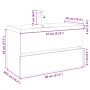 Set de mueble de baño 2 piezas cerámica y madera de ingeniería by , bathroom vanities - Ref: Foro24-3307663, Price: 243,84 €,...