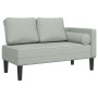 Sofá diván con cojines terciopelo gris claro by , Daybeds - Ref: Foro24-4007571, Price: 144,28 €, Discount: %