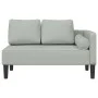Sofá diván con cojines terciopelo gris claro by , Daybeds - Ref: Foro24-4007571, Price: 141,46 €, Discount: %
