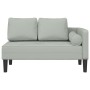 Tagesbettsofa mit hellgrauen Samtkissen von , Tagesbetten - Ref: Foro24-4007571, Preis: 144,28 €, Rabatt: %