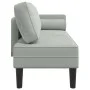 Sofá diván con cojines terciopelo gris claro by , Daybeds - Ref: Foro24-4007571, Price: 141,46 €, Discount: %