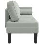 Sofá diván con cojines terciopelo gris claro by , Daybeds - Ref: Foro24-4007571, Price: 144,28 €, Discount: %