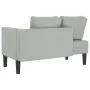 Sofá diván con cojines terciopelo gris claro by , Daybeds - Ref: Foro24-4007571, Price: 141,46 €, Discount: %