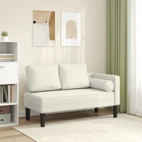 Sofá diván con cojines terciopelo crema by , Daybeds - Ref: Foro24-4007578, Price: 145,44 €, Discount: %