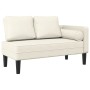 Sofa mit Samtkissen in Cremefarbe von , Tagesbetten - Ref: Foro24-4007578, Preis: 148,31 €, Rabatt: %