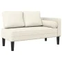 Sofa mit Samtkissen in Cremefarbe von , Tagesbetten - Ref: Foro24-4007578, Preis: 145,44 €, Rabatt: %
