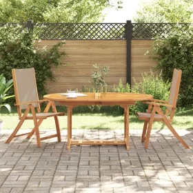 Faltbare Gartenstühle, 2 Stück Massivholz Akazie mit Textilene. von , Gartenstühle - Ref: Foro24-4008423, Preis: 173,36 €, Ra...