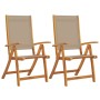 Faltbare Gartenstühle, 2 Stück Massivholz Akazie mit Textilene. von , Gartenstühle - Ref: Foro24-4008423, Preis: 177,01 €, Ra...