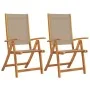 Sillas de jardín plegables 2 uds madera maciza acacia textileno by , Garden chairs - Ref: Foro24-4008423, Price: 177,01 €, Di...