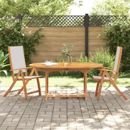 Sillas de jardín plegables 2 uds madera maciza acacia textileno de , Sillas de jardín - Ref: Foro24-4008421, Precio: 151,89 €...