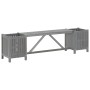 Banco de jardín con 2 jardineras madera de acacia gris 150 cm by vidaXL, garden benches - Ref: Foro24-311823, Price: 100,84 €...