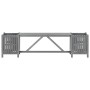 Banco de jardín con 2 jardineras madera de acacia gris 150 cm by vidaXL, garden benches - Ref: Foro24-311823, Price: 100,84 €...