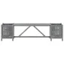 Gartenbank mit 2 Pflanzkästen aus grauem Akazienholz, 150 cm. von vidaXL, Gartenbänke - Ref: Foro24-311823, Preis: 99,72 €, R...