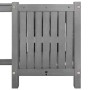 Banco de jardín con 2 jardineras madera de acacia gris 150 cm by vidaXL, garden benches - Ref: Foro24-311823, Price: 100,84 €...