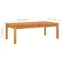 Couchtisch aus massivem Akazienholz, 100 x 50 x 33 cm von vidaXL, Modulare Sofas für den Außenbereich - Ref: Foro24-311833, P...