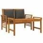 2-teiliges Gartenmöbel mit dunkelgrauen Massivholzkissen von vidaXL, Gartensets - Ref: Foro24-312142, Preis: 239,58 €, Rabatt: %