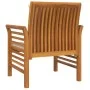 Armchairs with cream white cushions 2 pcs solid acacia wood by vidaXL, Garden chairs - Ref: Foro24-312137, Price: 239,91 €, D...