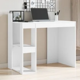 Büroschreibtisch aus weißem Ingenieurholz 103,5x56,5x94 cm von , Schreibtische - Ref: Foro24-847975, Preis: 82,00 €, Rabatt: %